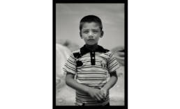 A boy in an IDP camp. Idlib, Syria.